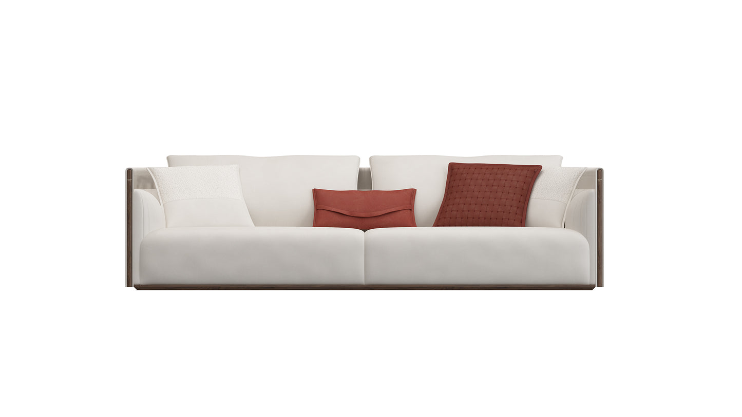 Four-Seat Sofa — Square Arm Design