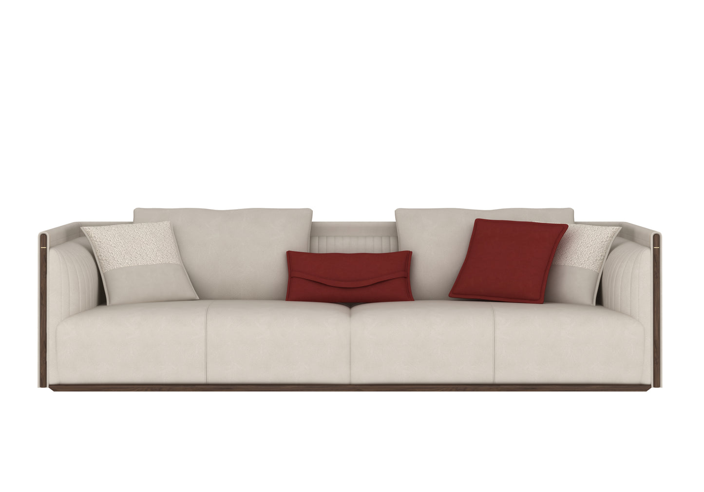 Four-Seat Sofa — Square Arm Design