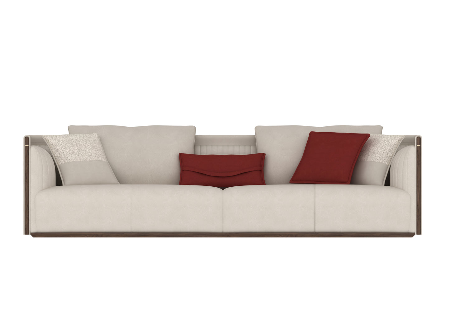 Four-Seat Sofa — Square Arm Design