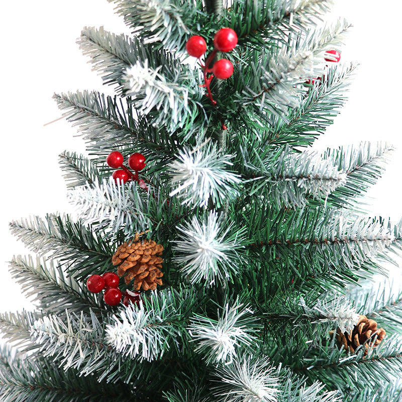 HYTX Snowflake pine needles red fruit pine cones  luxury Christmas Tree
